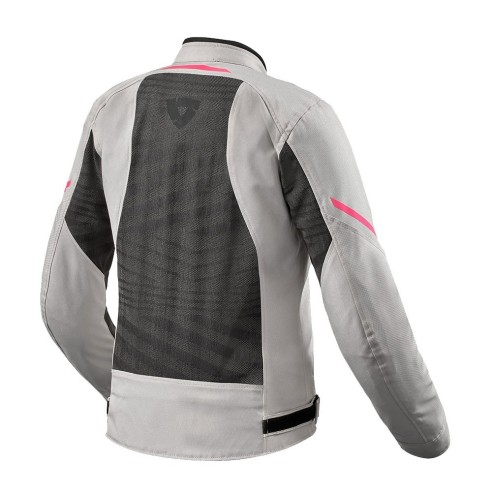 Giacca tessuto traforata Rev'It Torque 2 H2O LADY - Black/Light Grey