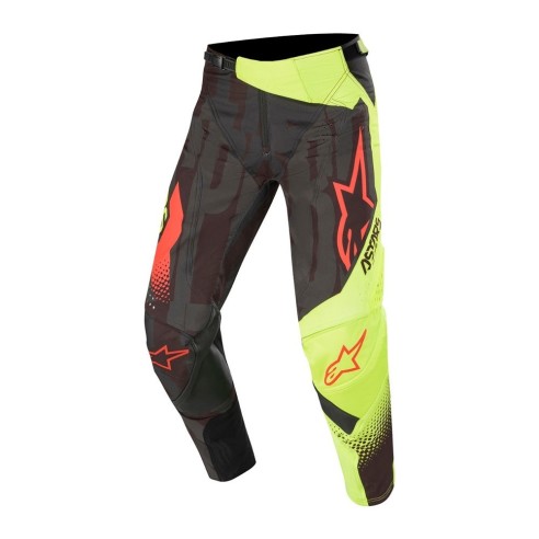 Pantalone fuoristrada Alpinestars Techstar Factory - Pant - Black/Yellow Fl/Red