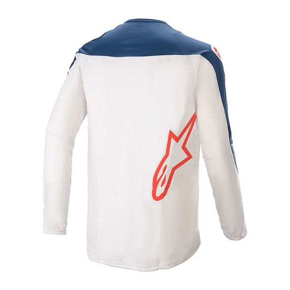 Fuoristrada Motocross Alpinestars Techstar Factory 021-Maglia-DkBl/PowdeBlu/OffWht