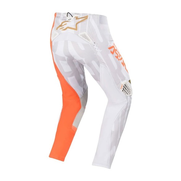 Pantalone fuoristrada Alpinestars Techstar Factory- Pant - Metal Wht/Org/Flgld