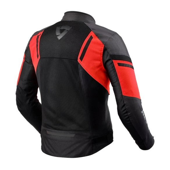 Giacca Moto Stradale Rev'It Gt-R Air 3 - Black/Neon Red