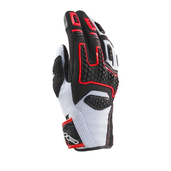 Guanto Clover GTS-3 - Bianco/Rosso in vendita da Canella Motoa