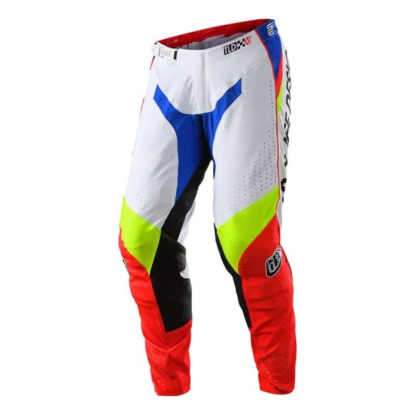 Pantaloni fuoristrada  Troy Lee Designs SE Pro Drop In - White in vendita da Canella motoabbigliamento