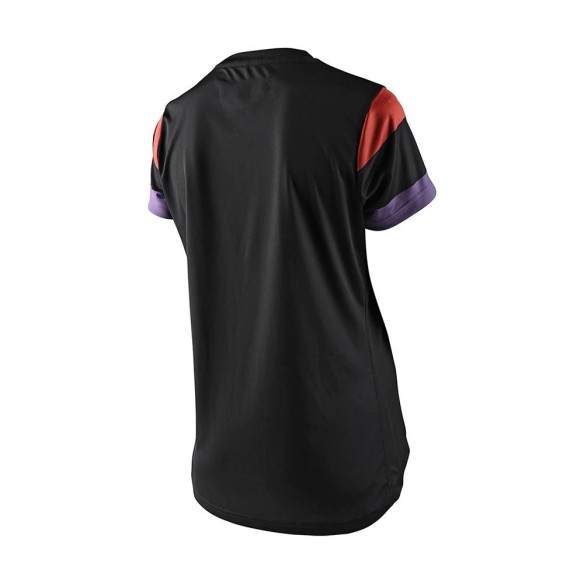 Maglia tecnica MTB Troy Lee Design Lilium SS Rugby Lady - Black in vendita da Canella Motoabbigliamento