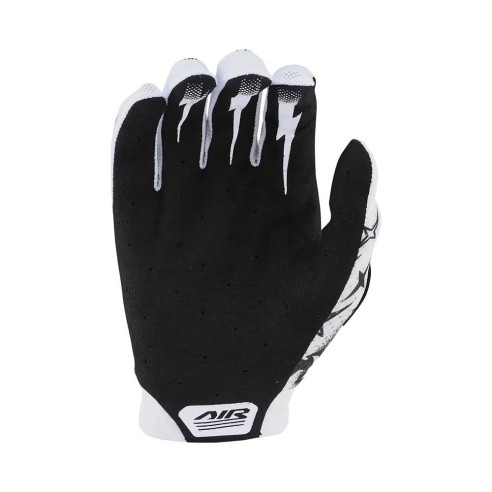guanto Mtb Troy Lee Designs Air Skull Demon - White/Black in vendita da canella motoabbigliamento