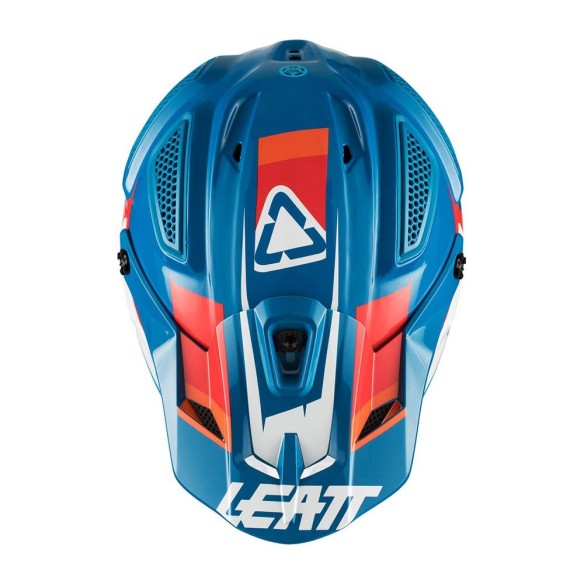 Casco Leatt GPX 5.5 V10 - Blue/White in vendita da Canella Motoabbigliamento