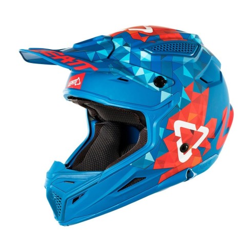 Casco Leatt Gpx 4.5 V22 - Blue/Red in vendita da Canella Motoabbigliamento