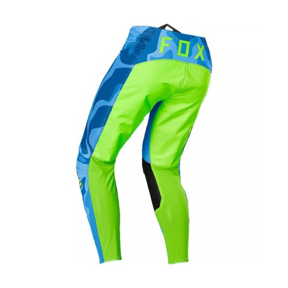 Pantalone fuoristrada estivo Fox Airline Exo - Pant - Blu/Ylw 022 in vendita da Canella Motoabbigliamento