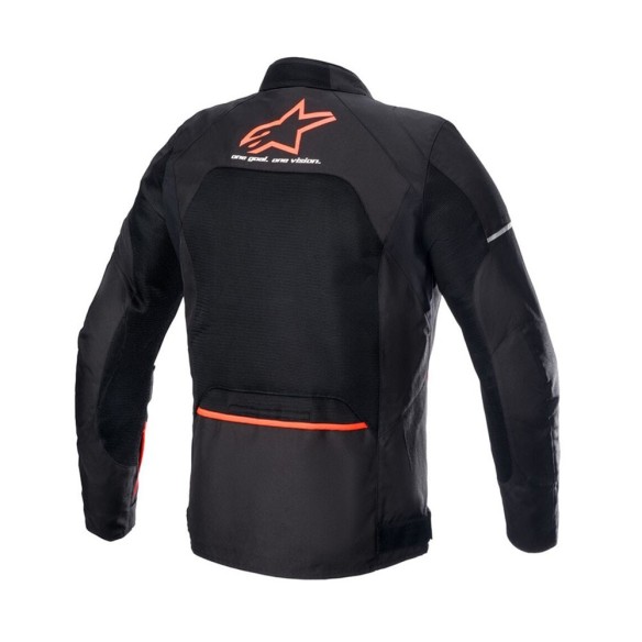 Giacca tecnica moto Alpinestars Viper V3 Air - Black/Red Fluo in vendita da Canella Motoabbigliamento