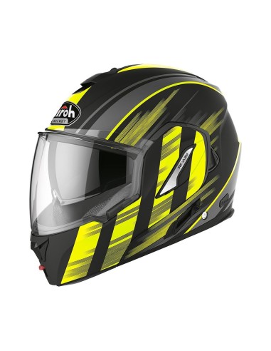 Casco Moto Modulare Airoh REV 19 Leaden Yellow Matt,Spedizione Gratuita