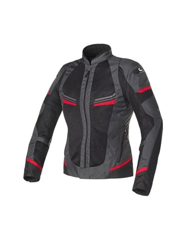 Giacca moto stradale Clover Airjet-5 Lady - Gra/R in vendita da Canella Motoabbigliamento