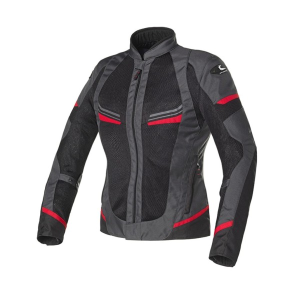Giacca moto stradale Clover Airjet-5 Lady - Gra/R in vendita da Canella Motoabbigliamento