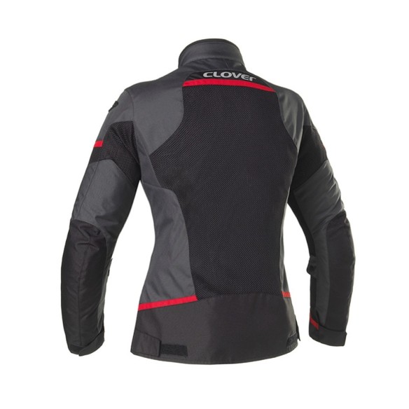 Giacca moto stradale Clover Airjet-5 Lady - Gra/R in vendita da Canella Motoabbigliamento