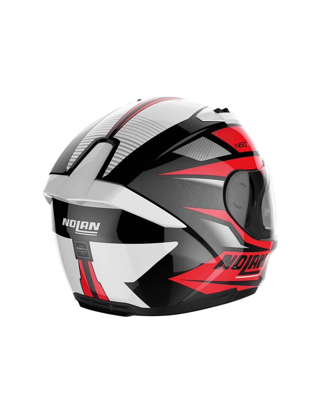 Casco integrale da strada Nolan N60.6 Downshift - Metal Black col.36 con  calotta in termopalstica.