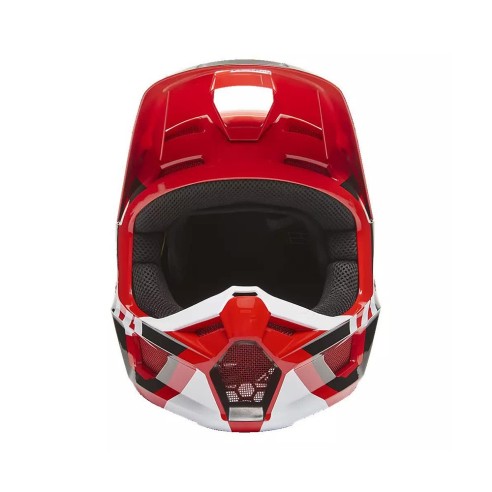 Casco fuoristrada Fox V1 Lux 022 - Flo Red in vendita da Canella Motoabbigliamento