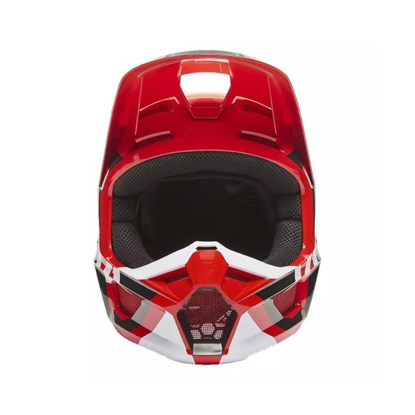 Casco fuoristrada Fox V1 Lux 022 - Flo Red in vendita da Canella Motoabbigliamento