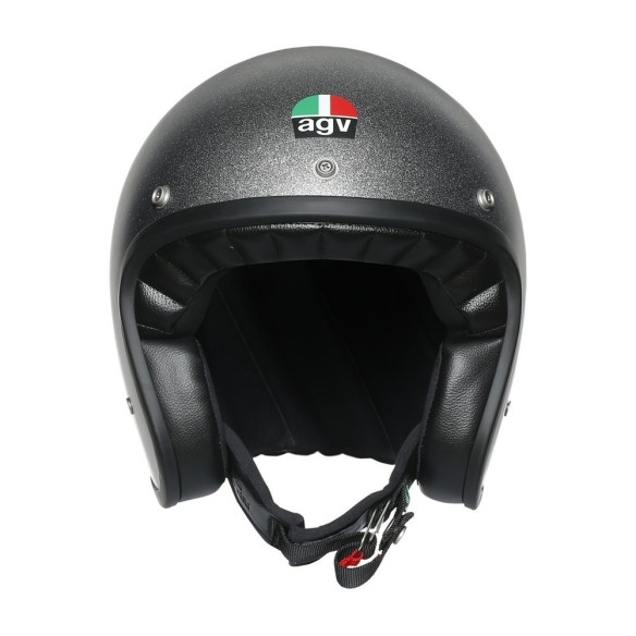 Casco Jet vintage AGV X70 - Solid Flake Grey in vendita da Canella Motoabbigliamento