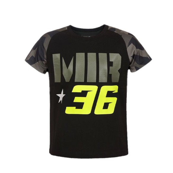 T-shirt Joan Mir T-shirt Kid - Black Camo