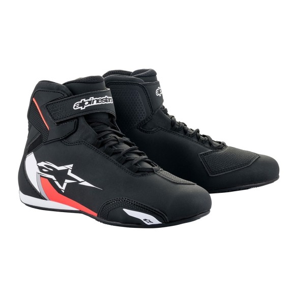 Scarpa tecnica Alpinestars Sektor Black/White/Red Fluo da Canella
