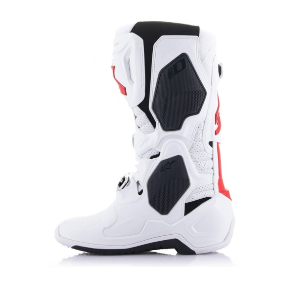 Stivale Alpinestars Tech10 SuperVented - White/Bright Red