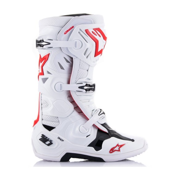Stivale Alpinestars Tech10 SuperVented - White/Bright Red
