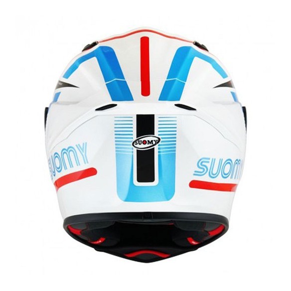 Casco moto stradale Suomy Track-1 Ninety Seven E06 - White/Red in vendita da Canella Motoabbigliamento