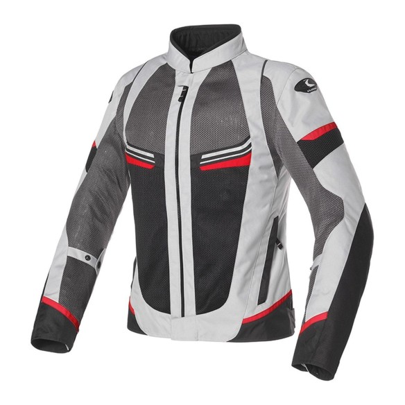 Giacca moto stradale Clover Airjet-5 Lady - R/Gr in vendita da Canella Motoabbigliamento