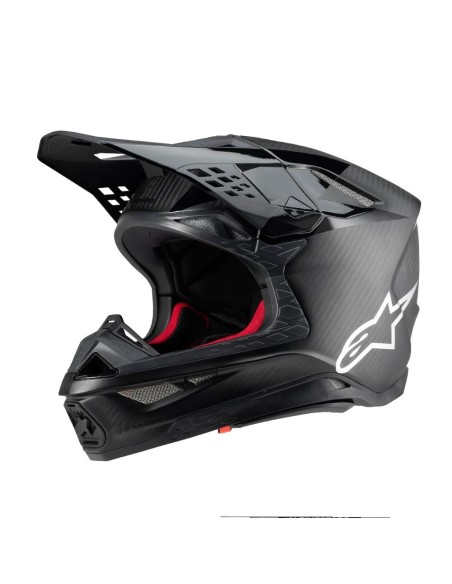 Casco Motocross Alpinestars Supertech S-M10 Fame - Black Carbon Matt & Glossy