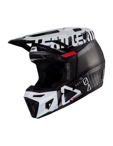 Casco Motocross top di gamma Leatt Kit Moto 9.5 - Carbon White V23 in  vendita da Canella motoabbigliamento