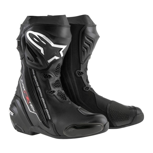 Stivale Racing top di gamma Alpinestars Supertech R - Black in vendita da Canella Motoabbigliamento