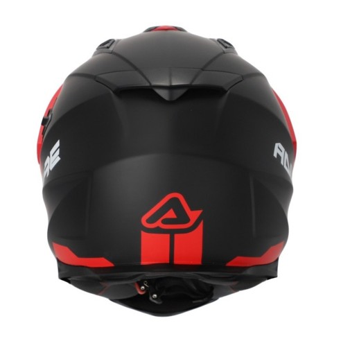 Casco Dual Road Acerbis Flip 2206 - Grigio/Rosso in vendita da Canella Motoabbigliamento