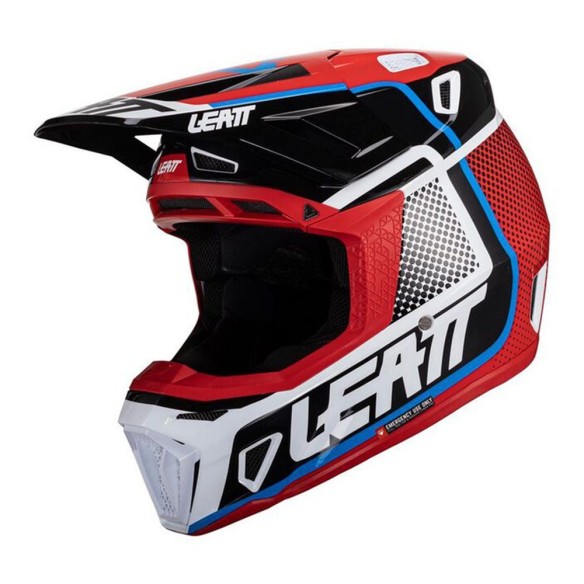 Casco Fuoristrada Leatt Kit Moto 8.5 V24 - Red in vendita da Canella Motoabbigliamento