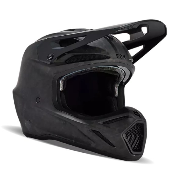 Fox V3 RS Carbon Solid - Matt Black