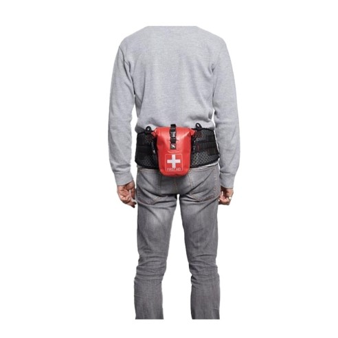 Borsello/marsupio 100% waterproof che garantisce l’integrità degli articoli medicali.