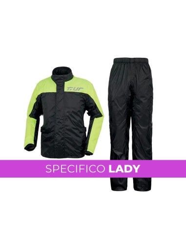 Set antipioggia  lady giacca e pantaloni super compattabile T.Ur Wp One in offerta da Canella motoabbigliamento