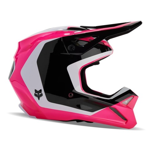 Casco fuoristrada Fox V1 Nitro 2024 - Blk/Pink in vendita da Canella Motoabbigliamento