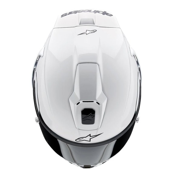 Casco Alpinestars Supertech R10 Solid White Gloss/Black Matt