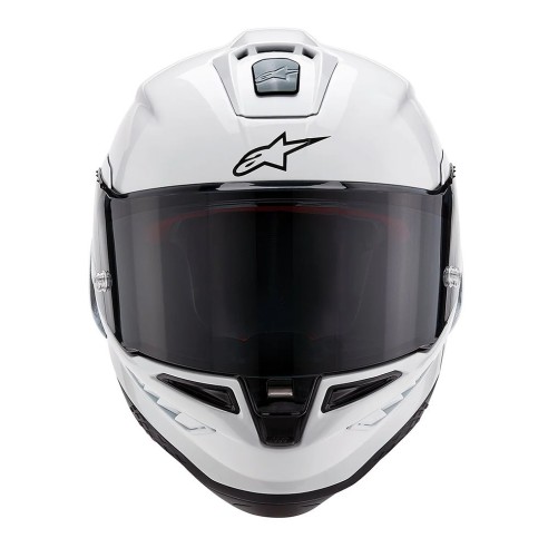 Casco Alpinestars Supertech R10 Solid White Gloss/Black Matt