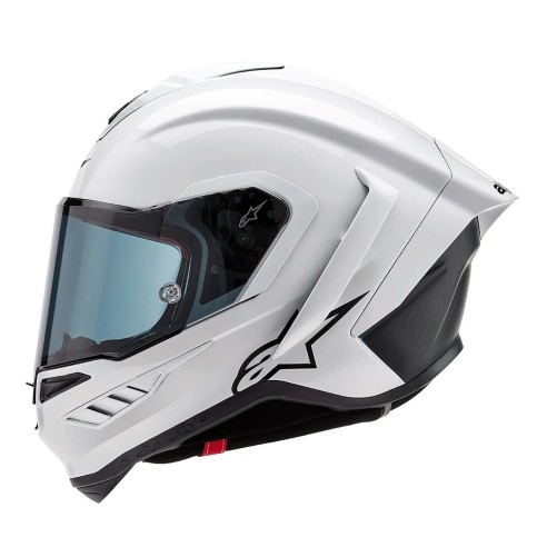 Casco Alpinestars Supertech R10 Solid White Gloss/Black Matt