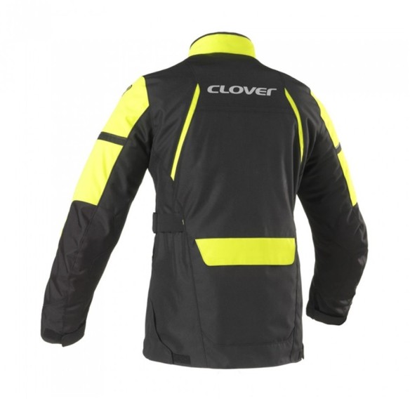 Giacca moto Clover Storm 3 Wp LADY - Nero/Giallo