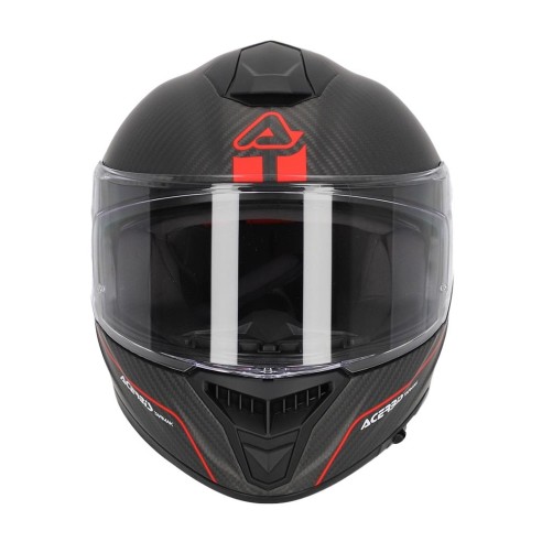 Casco Moto Interale Acerbis Tarmak 2206 Carbonio - Nero/Rosso