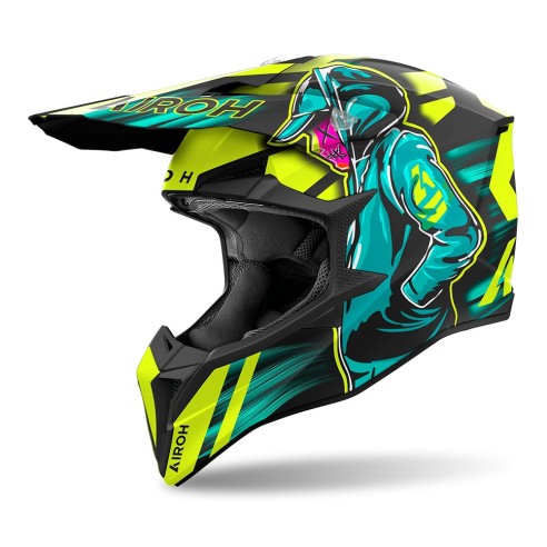 Casco fuoristrada Airoh Wraaap Cyber in vendita da Canella