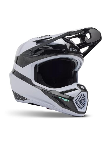 Casco Motocross Limited Edition Fox V3 RS 50th LE - White