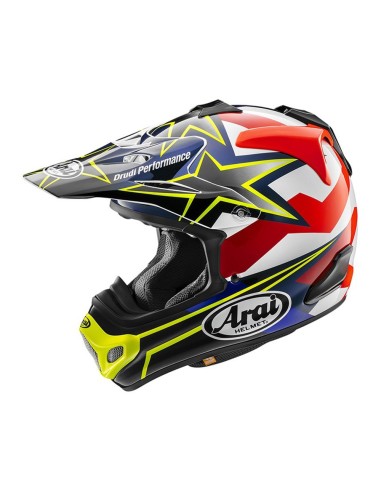 Casco Arai MX-V Evo Stars&Stripes - Yellow in vendita da Canella Moto