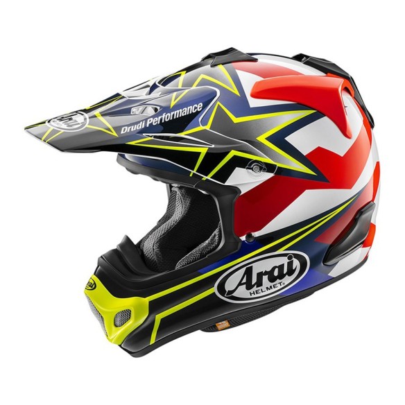 Casco Arai MX-V Evo Stars&Stripes - Yellow in vendita da Canella Moto