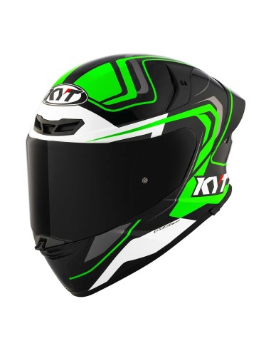 Casco Kyt TT-Revo Overtech - Black/Green in vendita da Canella Moto