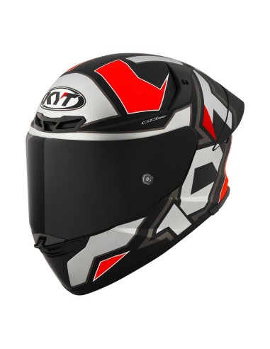 Casco Kyt TT-Revo Electron - Matt Grey/Red in vendita da Canella Moto