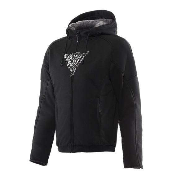 Giacca Dainese Bovisa Hoodie Full Zip - Black/White da Canella Moto