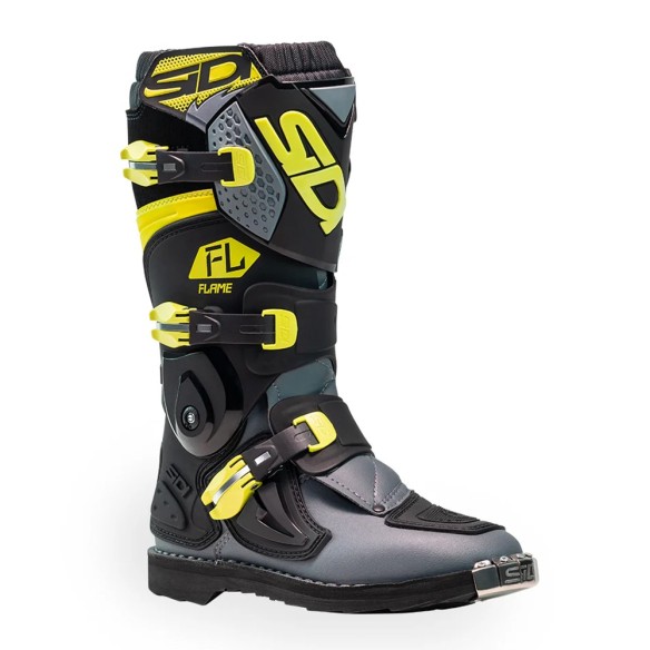 Stivale Sidi Flame Jr - Black/Lime/Gray in vendita da Canella Moto