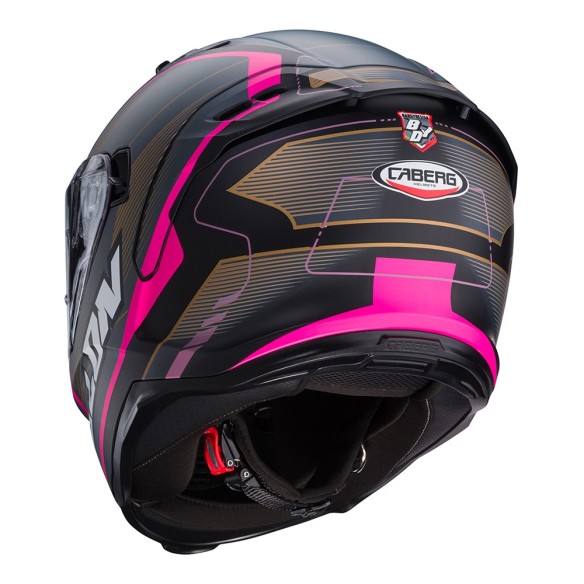 Casco integrale Caberg Avalon X Optic - Matt Blk/Grey/Fux da Canella